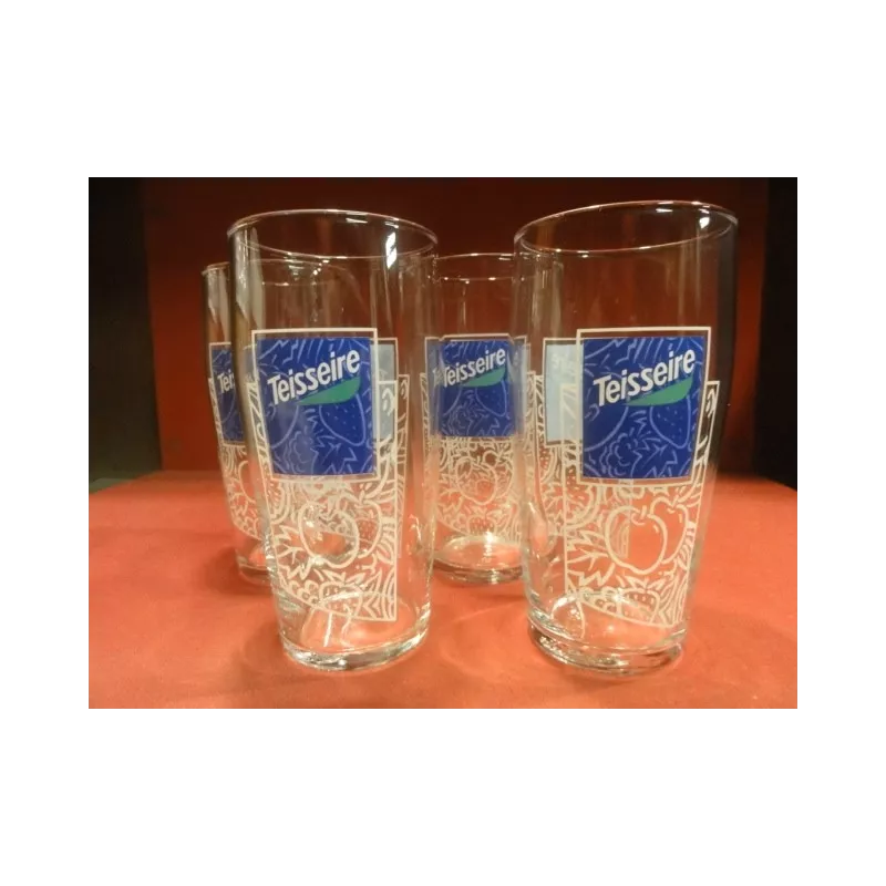 4 VERRES SIROP TEISSEIRE 50CL