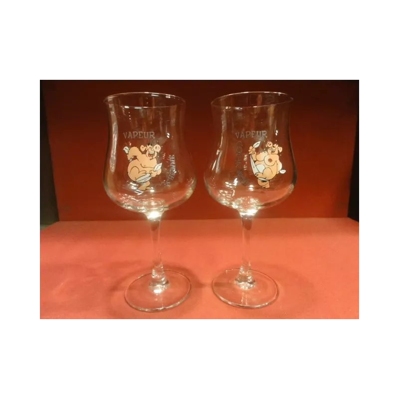 DEUX VERRES VAPEUR COCHONNE  25 CL  LE COUPLE