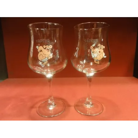 DEUX VERRES VAPEUR COCHONNE  25 CL  LE COUPLE