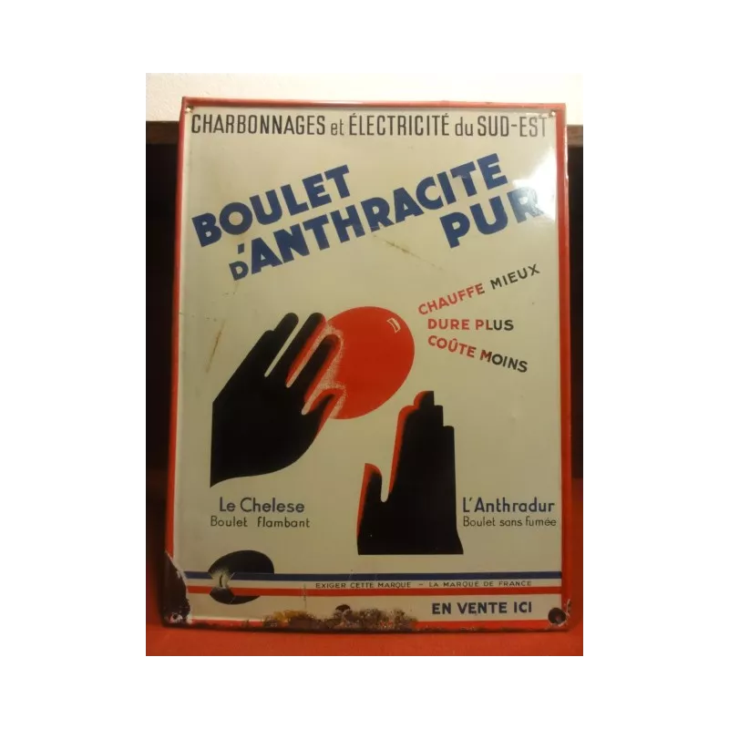 1 TOLE BOULET D'ANTHRACITE PUR