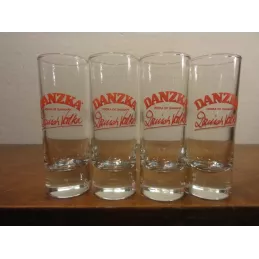 4 VERRES VODKA DANZKA 6 CL