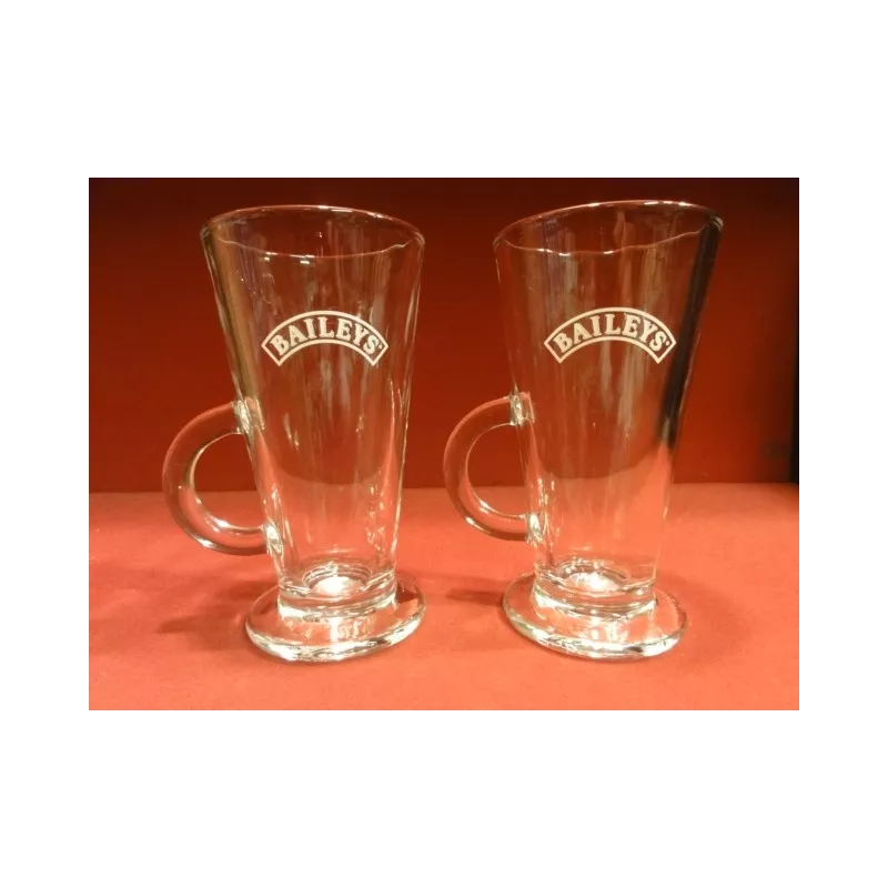 2 VERRES BAILEY'S   H T 14.80CM