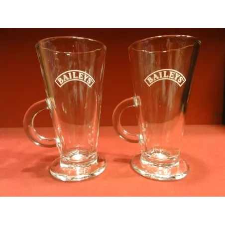 2 VERRES BAILEY'S   H T 14.80CM