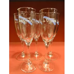 5 FLUTES A CHAMPAGNE DE VENOGE 10CL