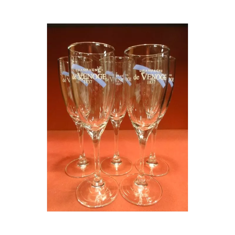 5 FLUTES A CHAMPAGNE DE VENOGE 10CL