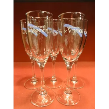 6 FLUTES A CHAMPAGNE DE VENOGE 10CL