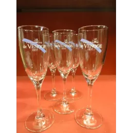 5 FLUTES A CHAMPAGNE DE VENOGE 10CL