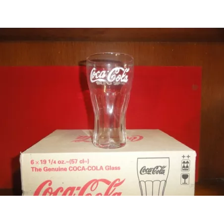 6 VERRES COCA-COLA BLANC 57CL