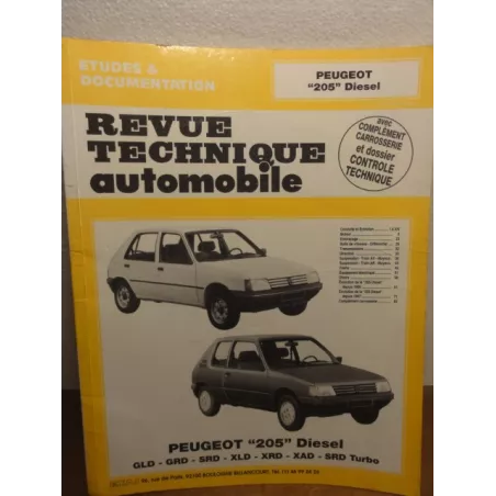 1 REVUE TECHNIQUE PEUGEOT 205 DIESEL