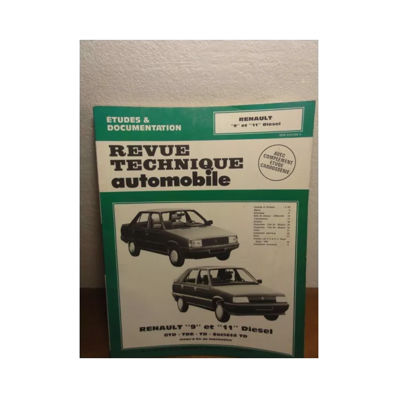 1 REVUE TECHNIQUE RENAULT 9 ET 11 DIESEL