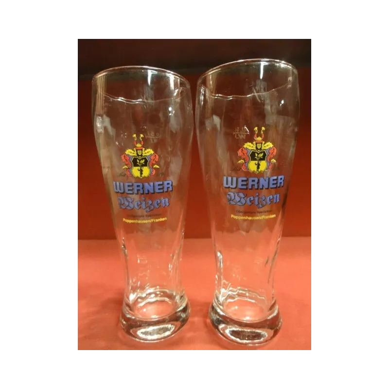 2 VERRES WERNER WEIZEN 50CL