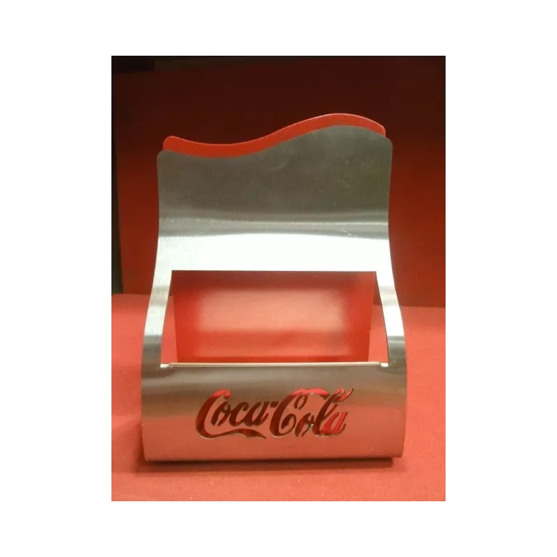 1 PRESENTOIR COCA-COLA EN  BOIS ET INOX