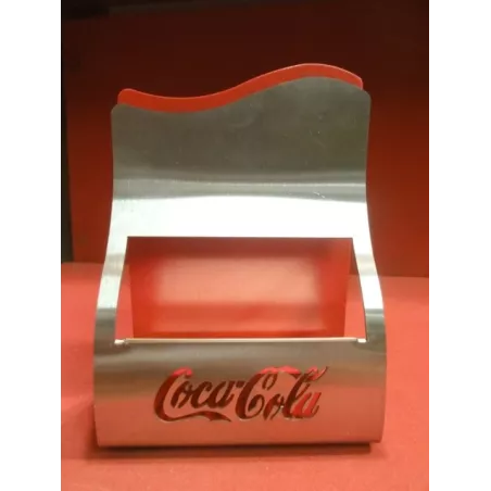 1 PRESENTOIR COCA-COLA EN  BOIS ET INOX