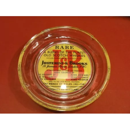 1 CENDRIER J&B EN VERRE EPAIS 