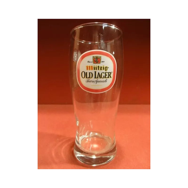 1 VERRE MUTZIG OLD LAGER 25CL