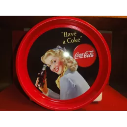 1 PLATEAU COCA-COLA  DIAMETRE 33CM