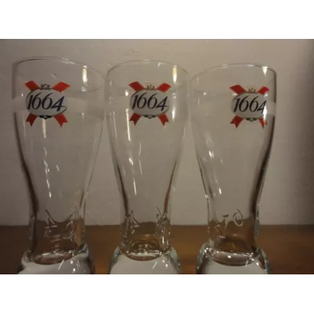 3 VERRES KRONENBOURG 1664 25CL