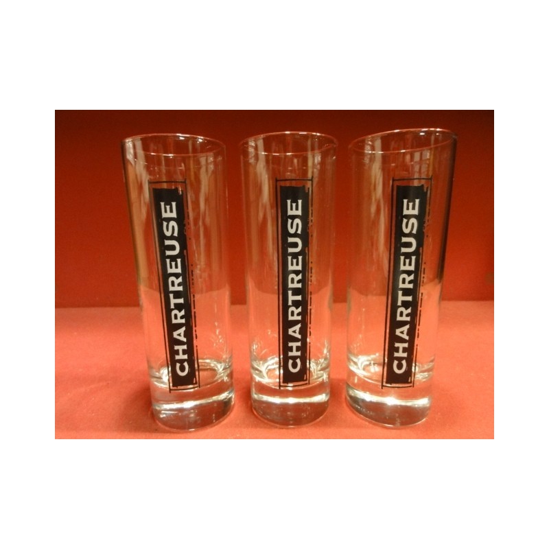 3 VERRES CHARTREUSE TUBO  22CL 