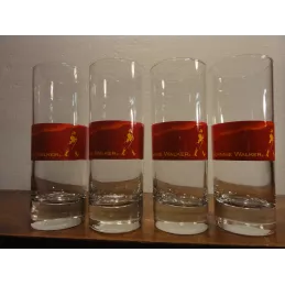 4 VERRES JOHNNIE WALKER  25CL