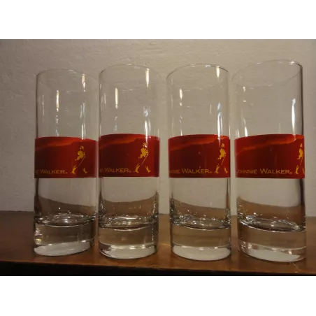 4 VERRES JOHNNIE WALKER  25CL