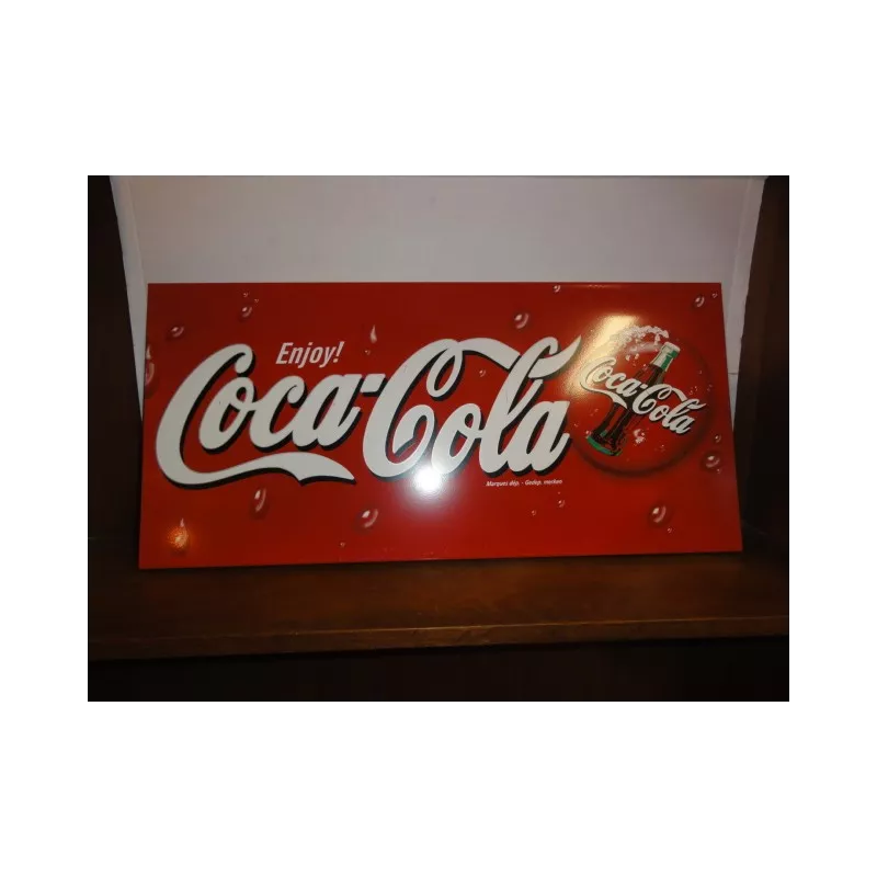 PLAQUE COCA-COLA  NON EMAILLE