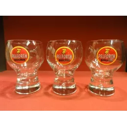 3 VERRES PELFORTH BRUNE 25CL HT.13cm