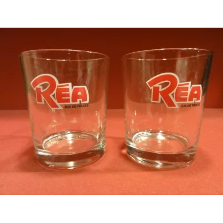 DEUX  VERRES JUS DE FRUIT  REA