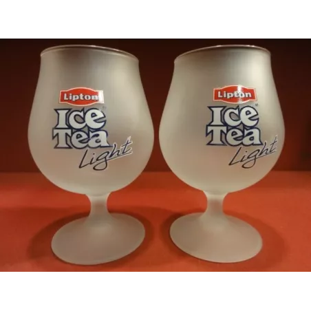 2 VERRES BALLON  LIPTON  ICE TEA  LIGHT 25CL