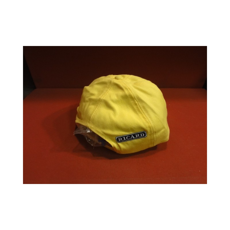 Casquette Ricard jaune chapeau apéritif protection couvre chef  soleil plage 