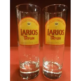 2 VERRES  LARIOS  DRY GIN 22CL