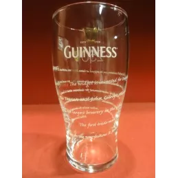 1 VERRE GUINNESS 50CL 250 ANS