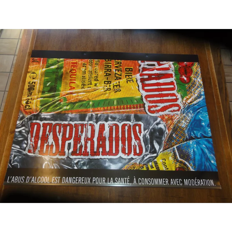 AFFICHE  PLASTIFIEE  DESPERADOS 