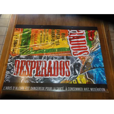 AFFICHE  PLASTIFIEE  DESPERADOS 