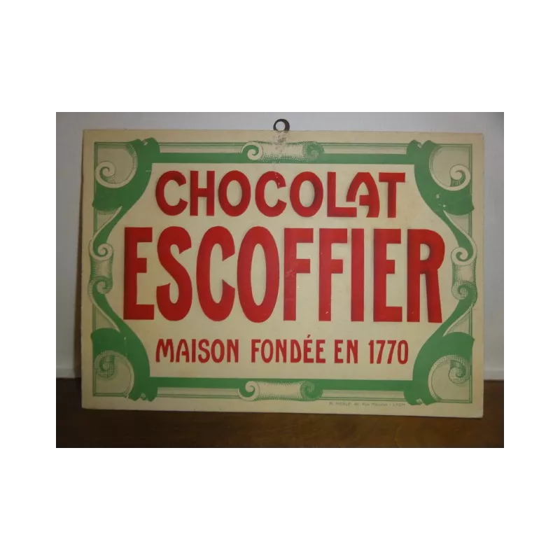 1 CARTON CHOCOLAT ESCOFFIER 