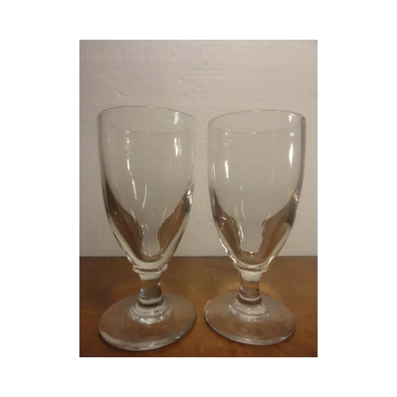 2 VERRES ABSINTHE  HT. 16CM