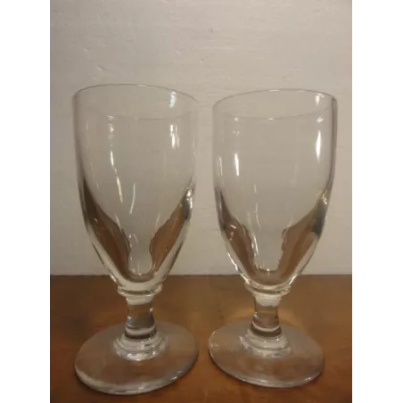 2 VERRES ABSINTHE  HT. 16CM