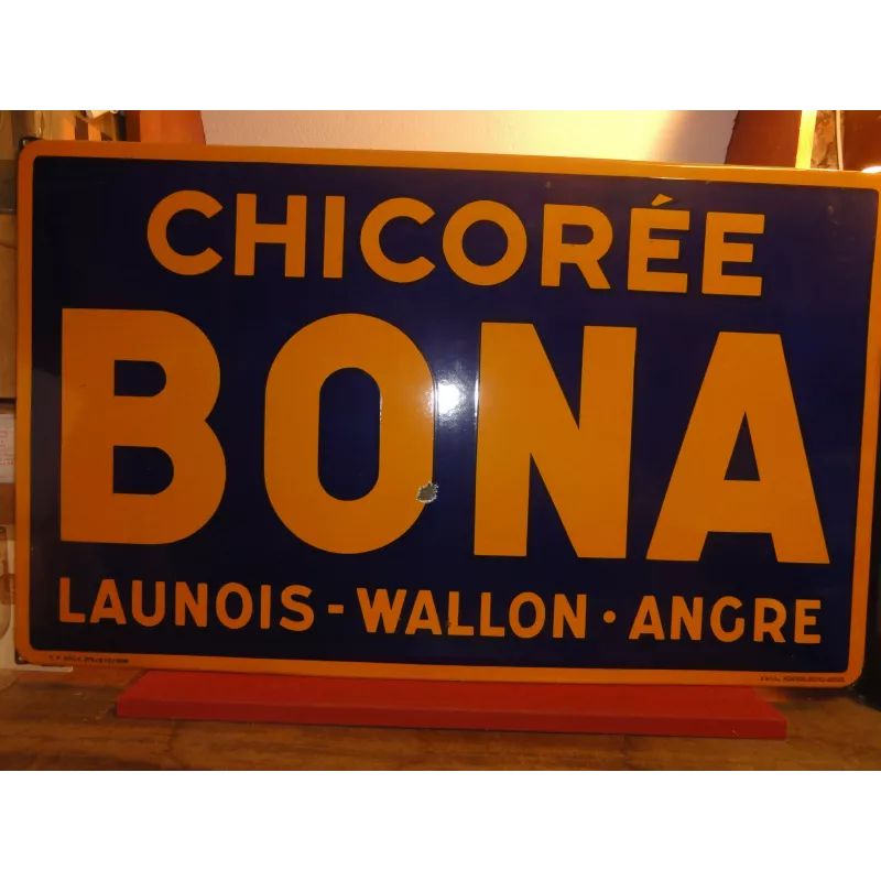 PLAQUE EMAILLEE CHICOREE BONA