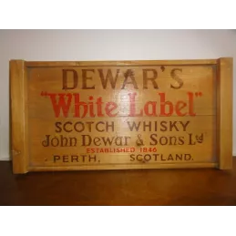 PLAQUE EN BOIS DEWAR'S