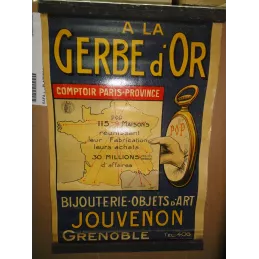 AFFICHE  EN ZINC BIJOUTERIE GRENOBLE