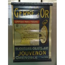 AFFICHE  EN ZINC BIJOUTERIE GRENOBLE