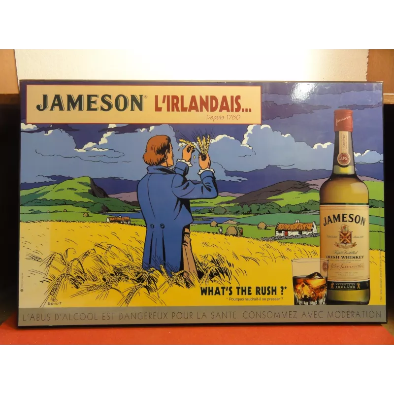 1 PLAQUE WHISKY JAMESON L'IRLANDAIS