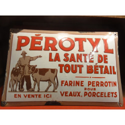 PLAQUE EMAILLE BOMBEE PEROTYLE