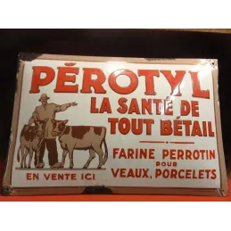 PLAQUE EMAILLE BOMBEE PEROTYLE