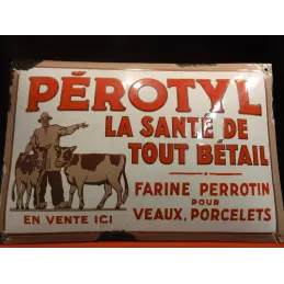 PLAQUE EMAILLE BOMBEE PEROTYLE