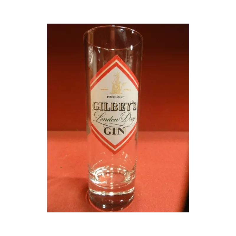 6 VERRES GIN GILBEY'S 22CL