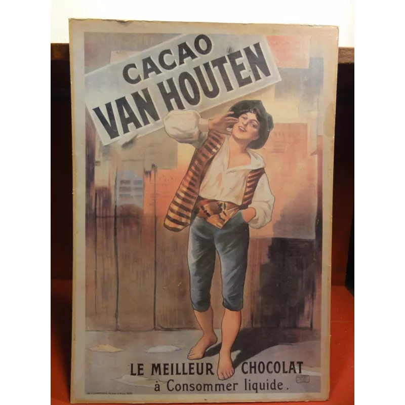 CARTON  CACAO VAN HOUTEN 