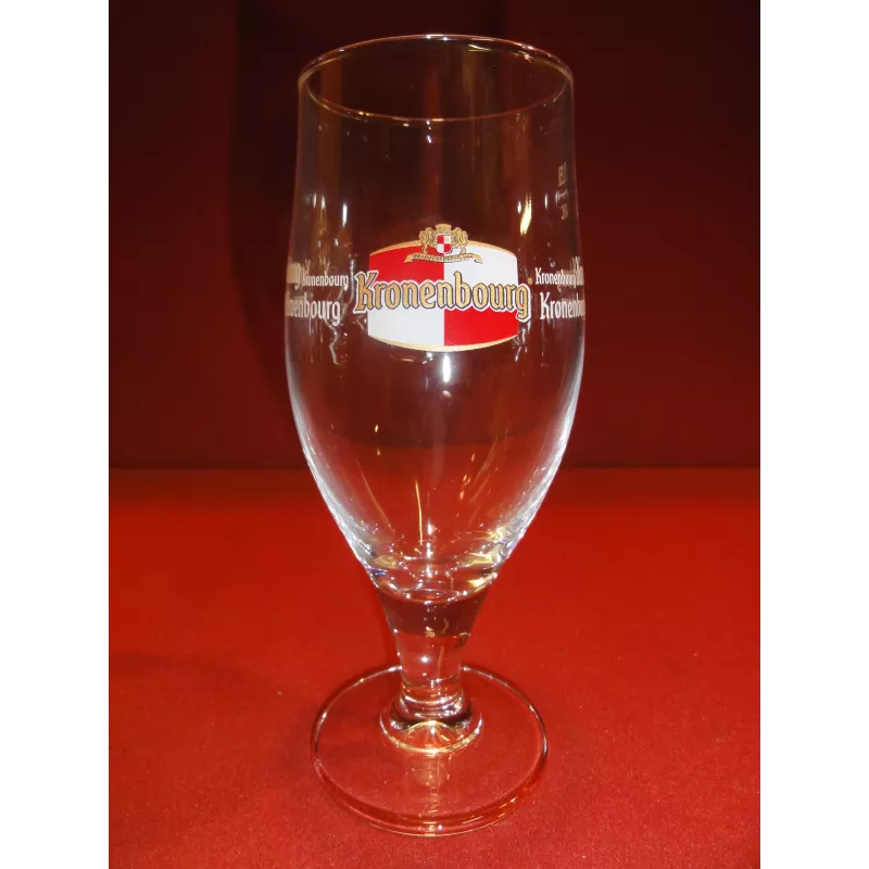 6 VERRES KRONENBOURG 25CL EMBOSSE 