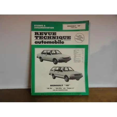 1 REVUE TECHNIQUE  RENAULT 18