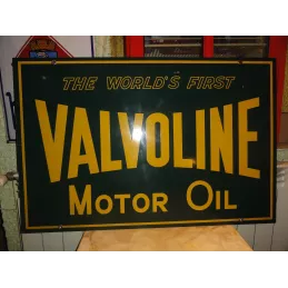 PLAQUE VALVOLINE MOTOR OIL 