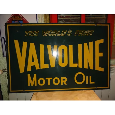 PLAQUE VALVOLINE MOTOR OIL 